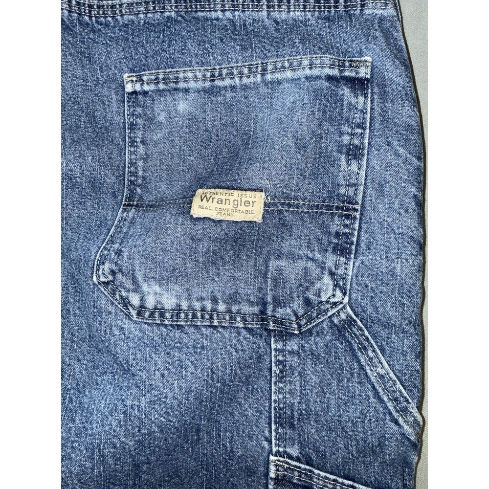 Men's Wranger Fleece Lined Carpenter Work Jeans Blue Size 36x30 - Picture 7 of 9